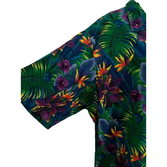 UTY Apparel 2XL Multicolor Floral Pattern Hawaiian Unisex Casual Camp Shirt - Picture 2 of 6